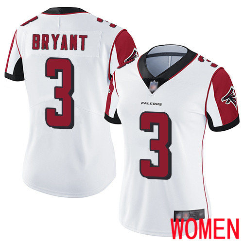 Atlanta Falcons Limited White Women Matt Bryant Road Jersey NFL Football #3 Vapor Untouchable->youth nfl jersey->Youth Jersey